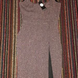 Glitter slit dress